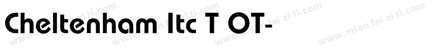 Cheltenham Itc T OT字体转换
